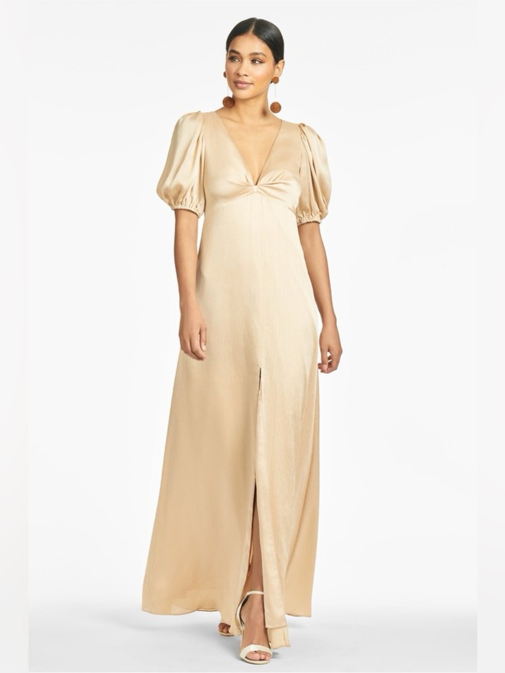 Sachin & Babi Alli Gown in Champagne